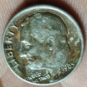 Vintage Coin with Silver Hue